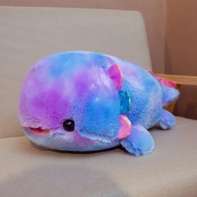 peluche axolotl bleu 40cm