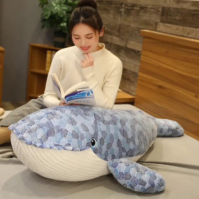 peluche baleine geante - 50cm