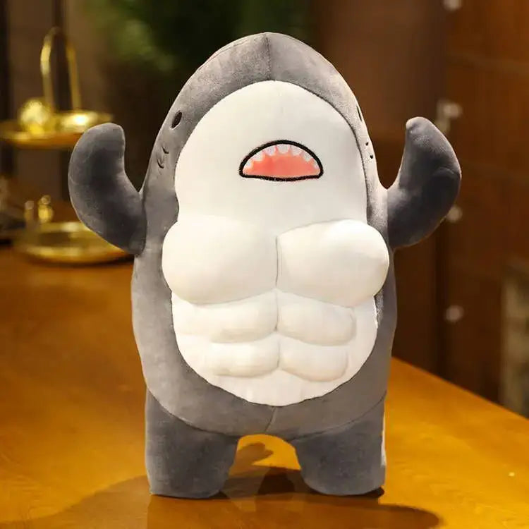 peluche bebe requin - Gris