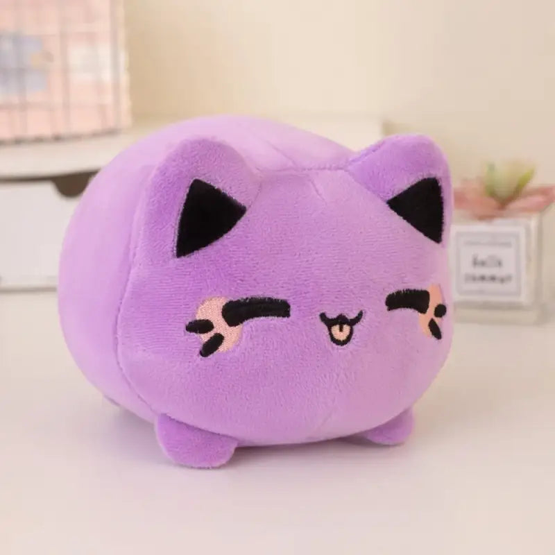 peluche boule chat - Violet