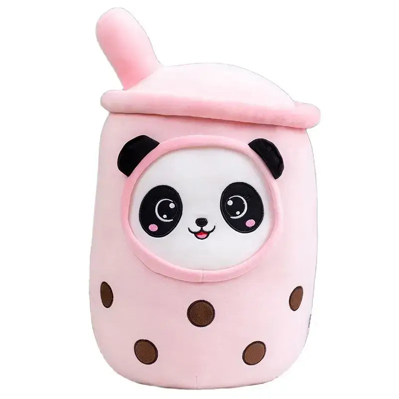 peluche bubble tea 70cm - pink panda / about 35cm