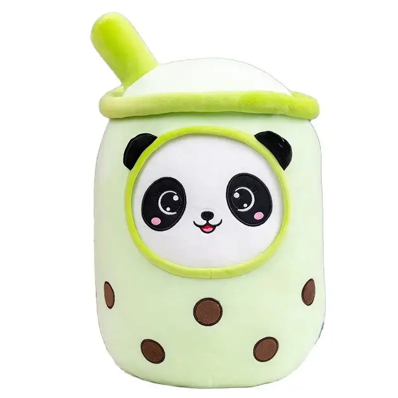peluche bubble tea 70cm - green panda / about 20-23cm
