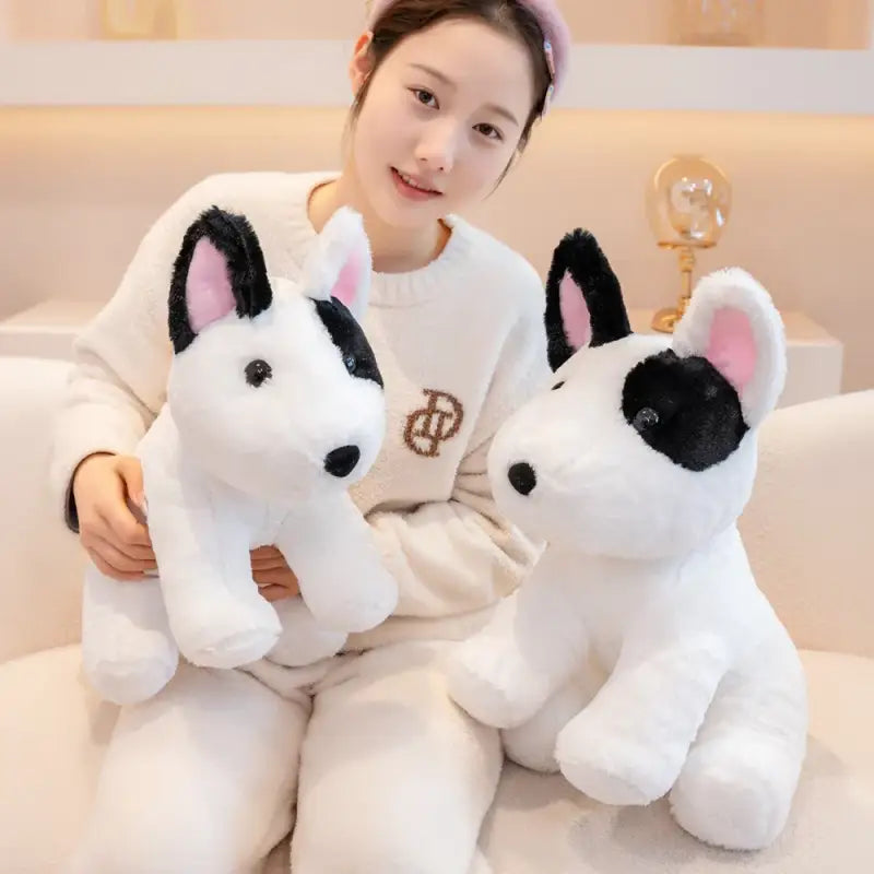 peluche bull terrier - 40cm