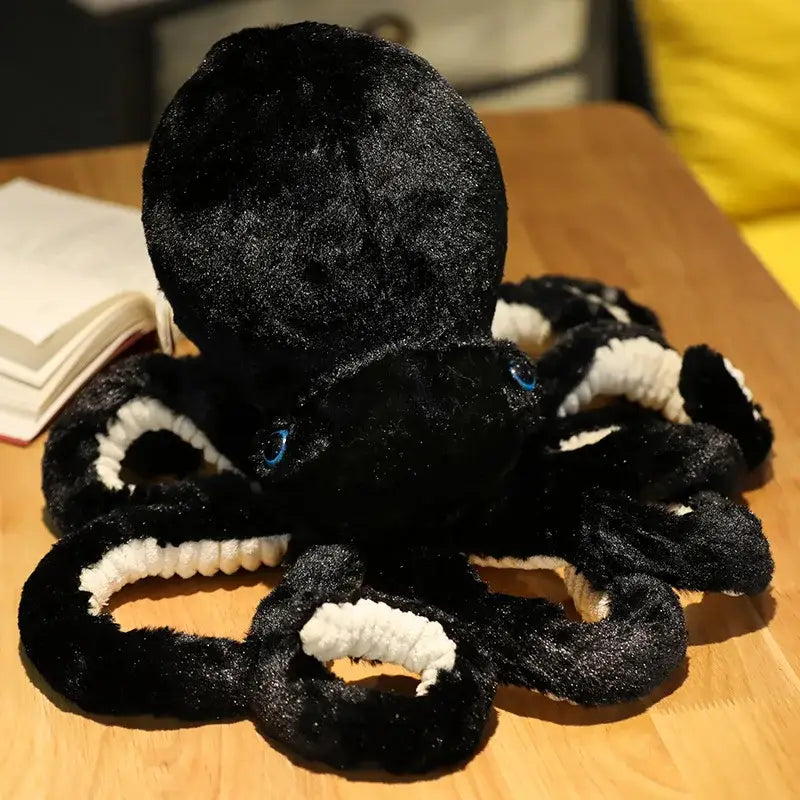 peluche calamar - Noir / 30cm