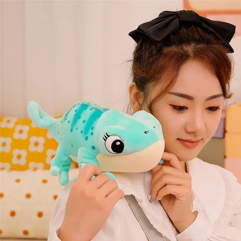peluche caméléon