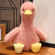 peluche canard rose - 35cm