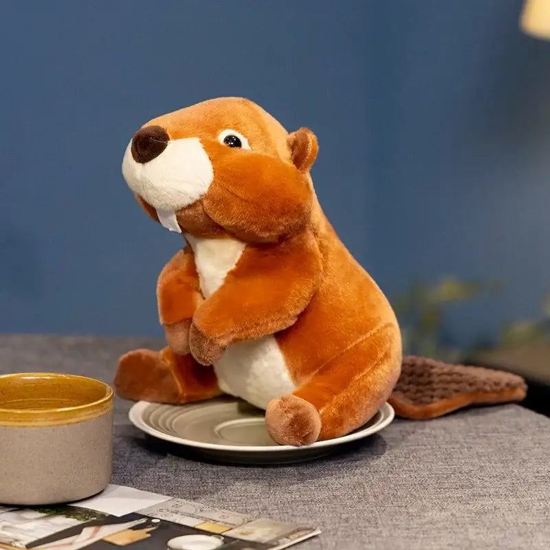 peluche castor canada