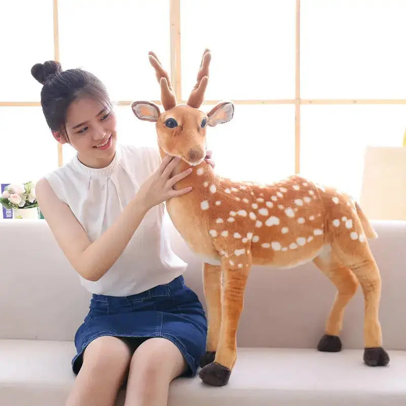 peluche cerf geant - 50cm