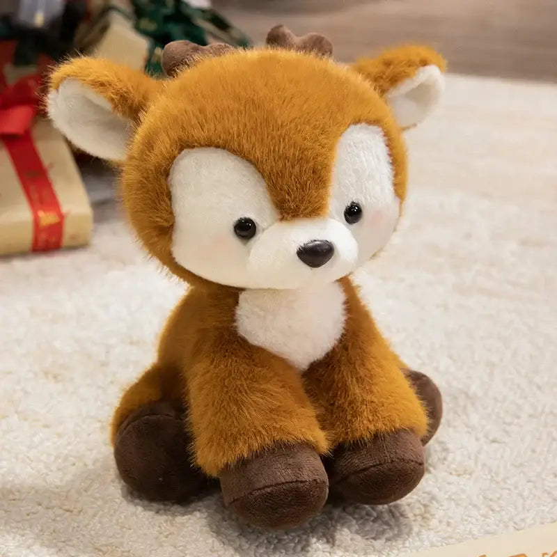 peluche cerf pas cher - Brun / 16cm