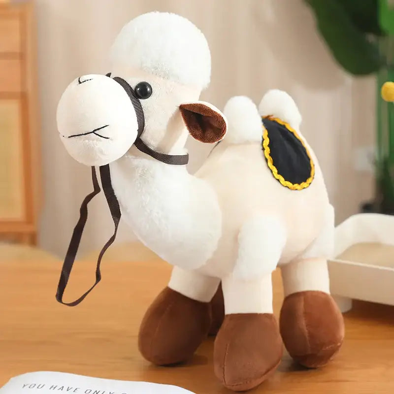 peluche chameau maroc - Blanc / 30cm