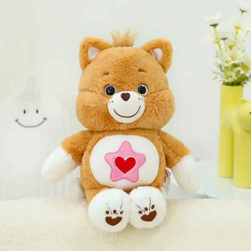 peluche chat coeur
