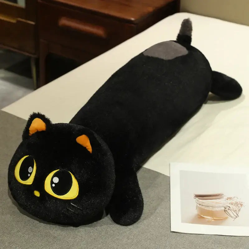 peluche chat grande taille - Noir / 90cm