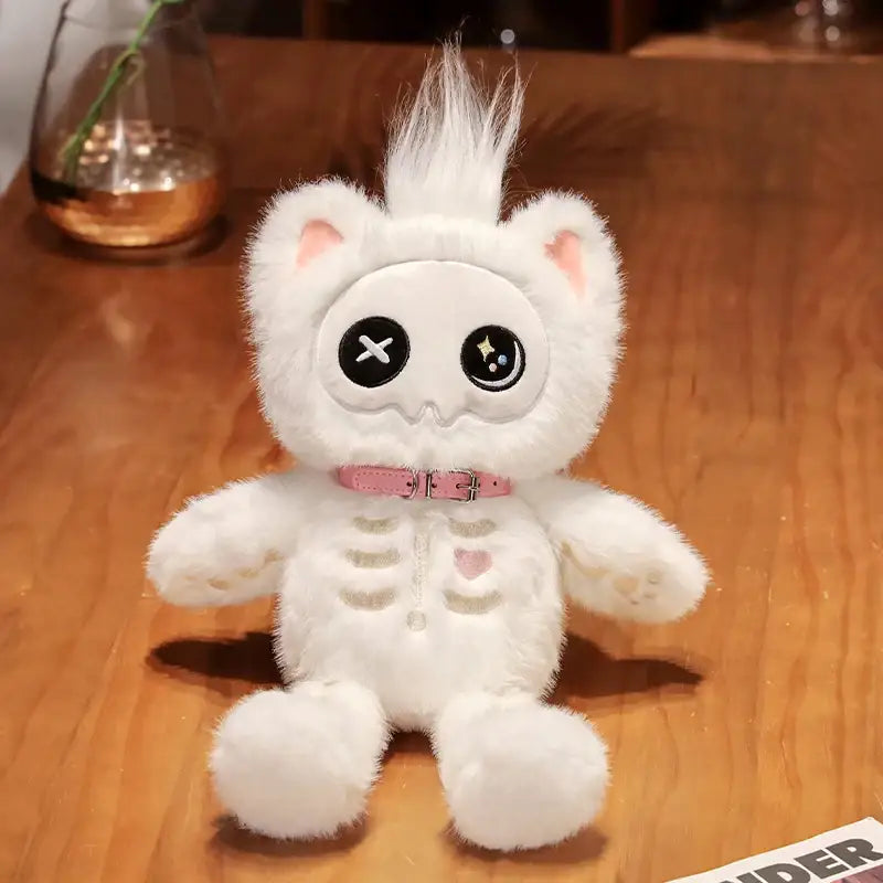 peluche chat halloween Blanc