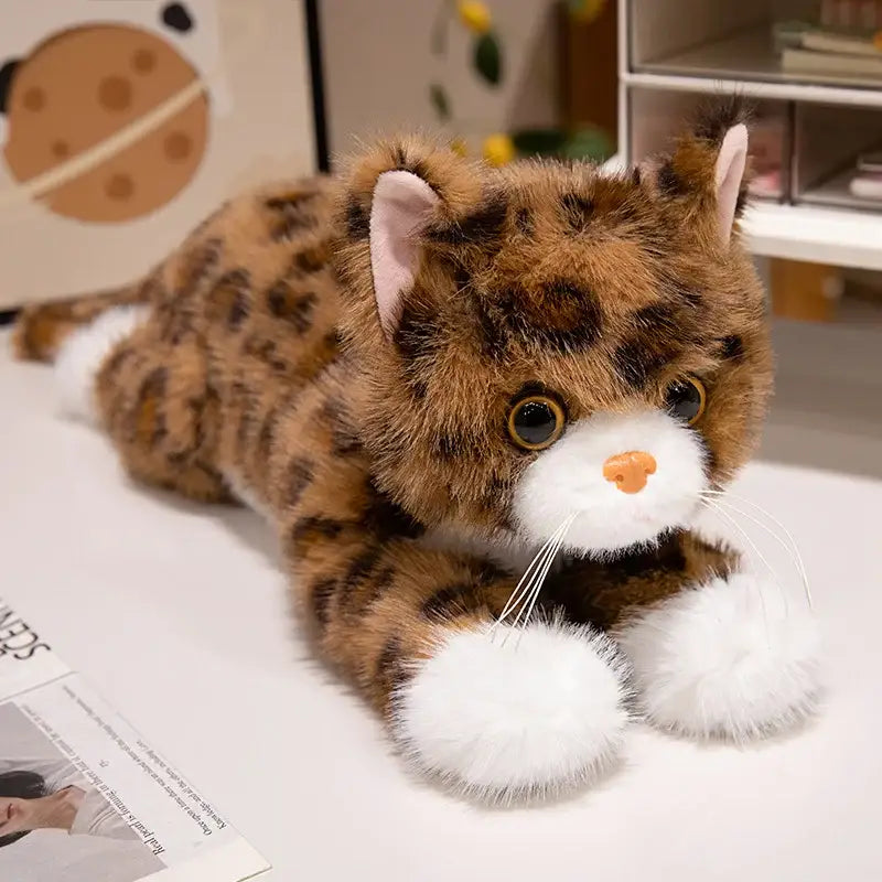 peluche chat marron - 45cm