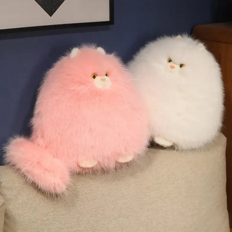 peluche chat poil long