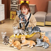 peluche chat réaliste