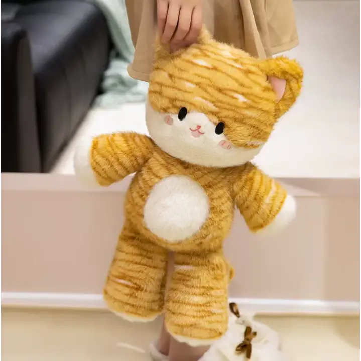 peluche chat roux