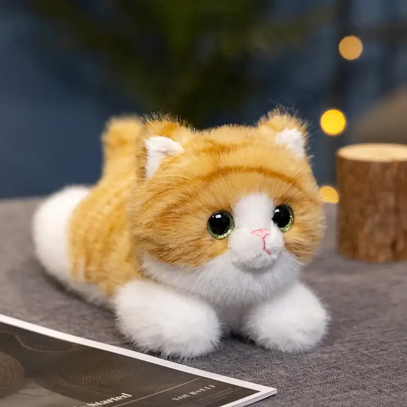 peluche chat tigré