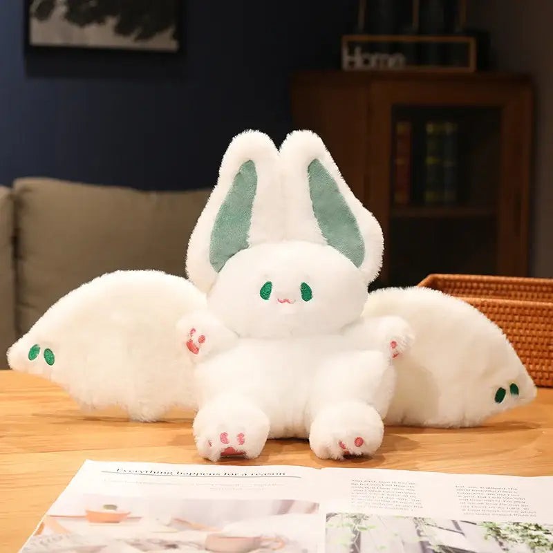 peluche chauve souris - Blanc Rose / 25cm
