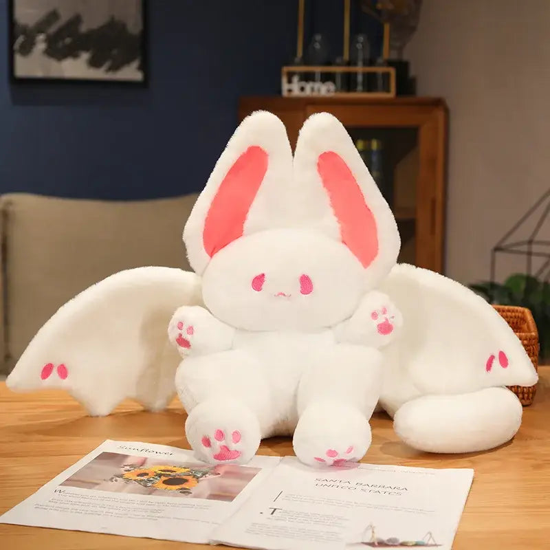 peluche chauve souris - Blanc Vert / 25cm