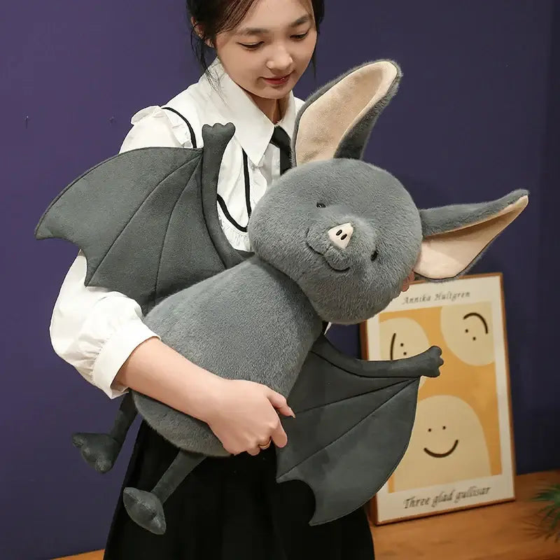 peluche chauve souris realiste