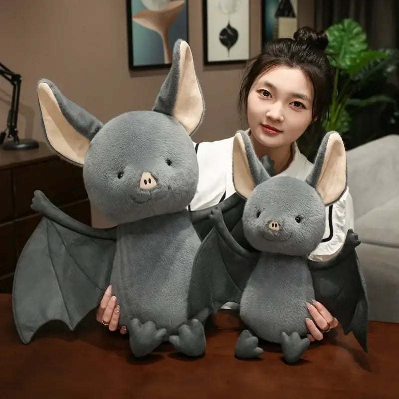 peluche chauve souris realiste