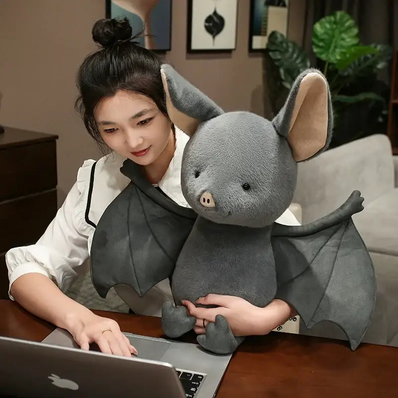 peluche chauve souris realiste