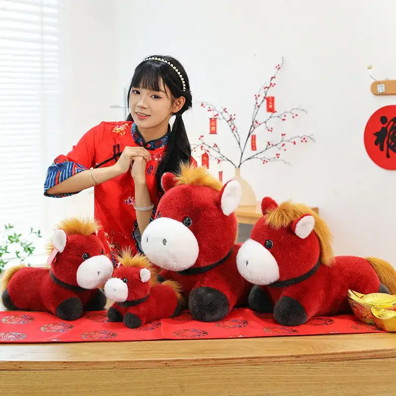peluche cheval 40cm - 40cm
