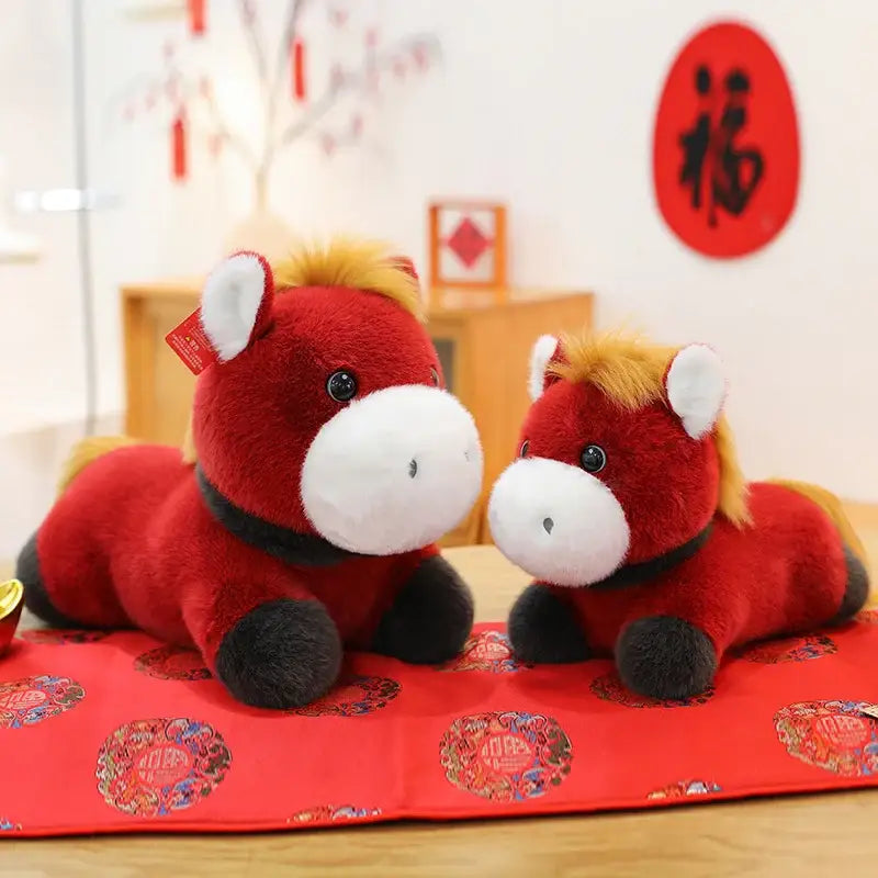 peluche cheval 40cm - 40cm