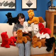 peluche cheval couché