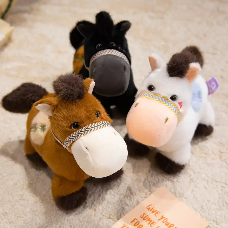 peluche cheval doux