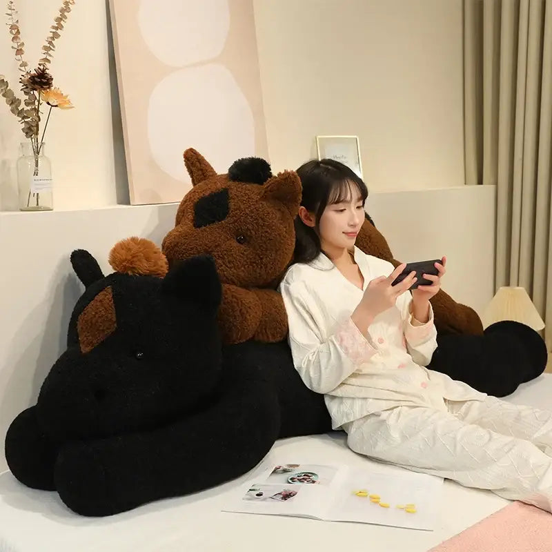 peluche cheval geant