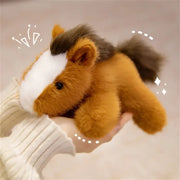 peluche cheval marron