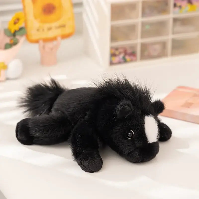 peluche cheval pas cher - Noir / 18cm