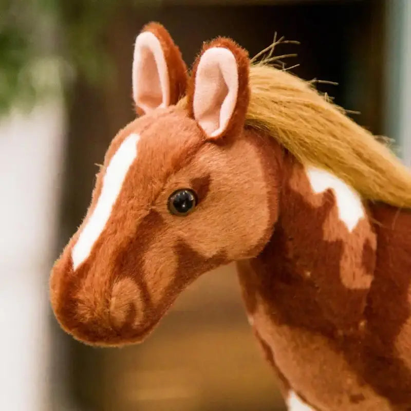 peluche cheval realiste