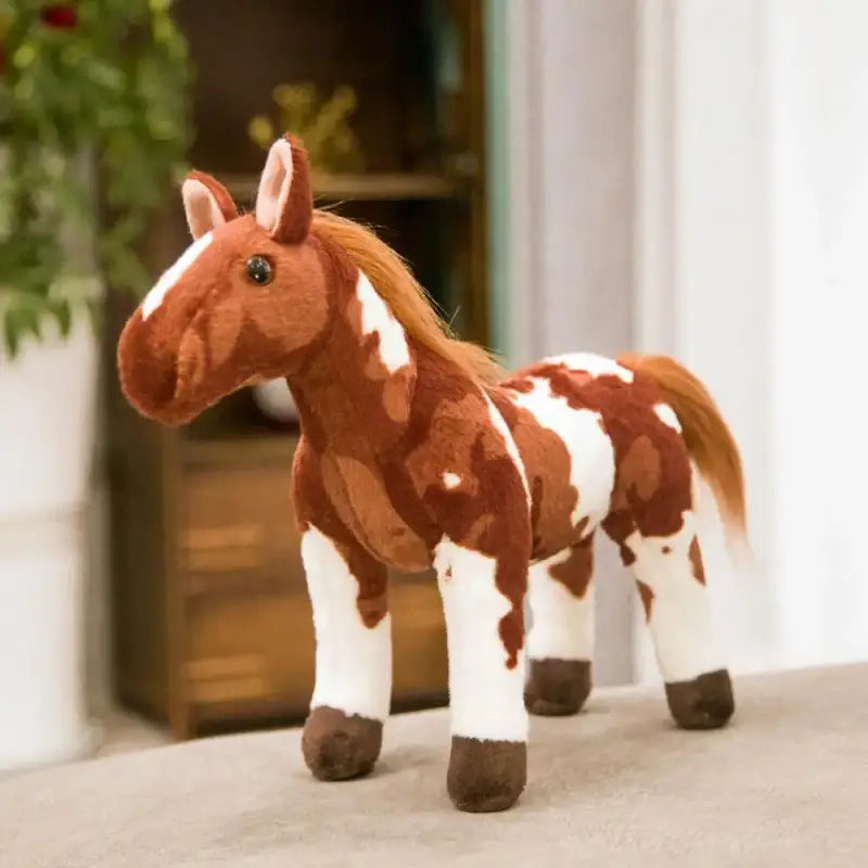 peluche cheval realiste