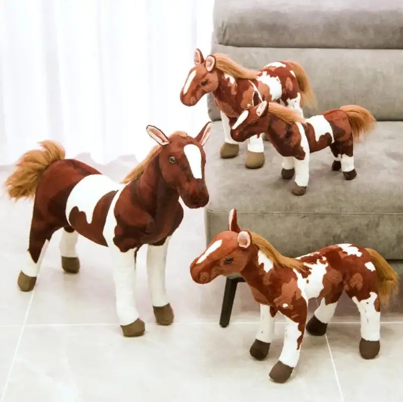 peluche cheval realiste