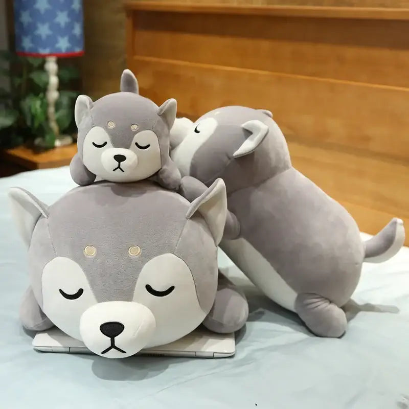 peluche chien corgi