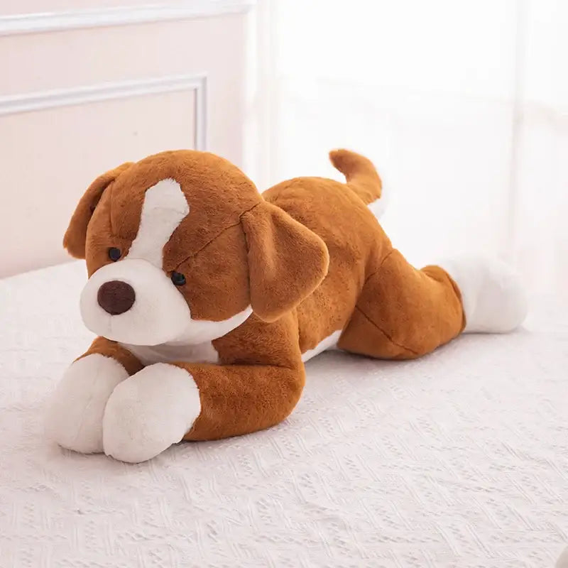 peluche chien géante - Brun / 50cm