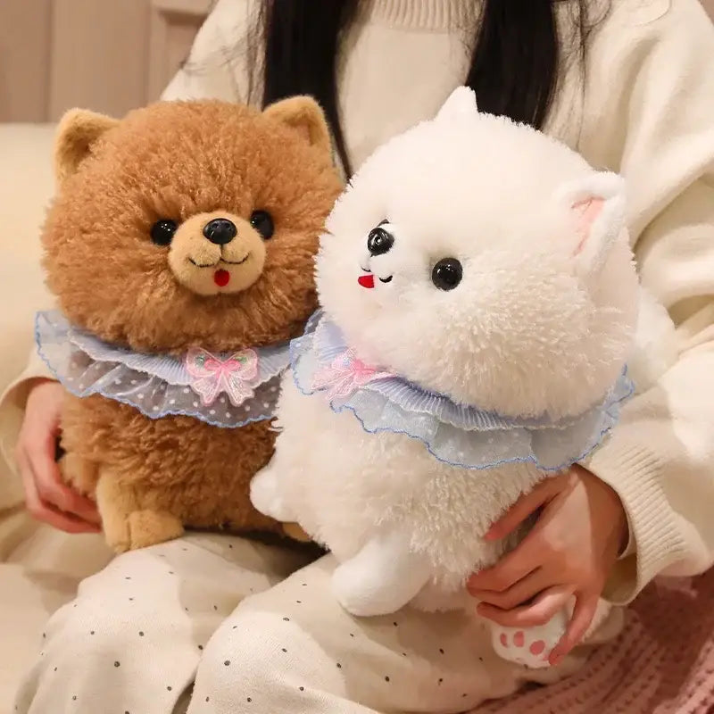 peluche chien spitz