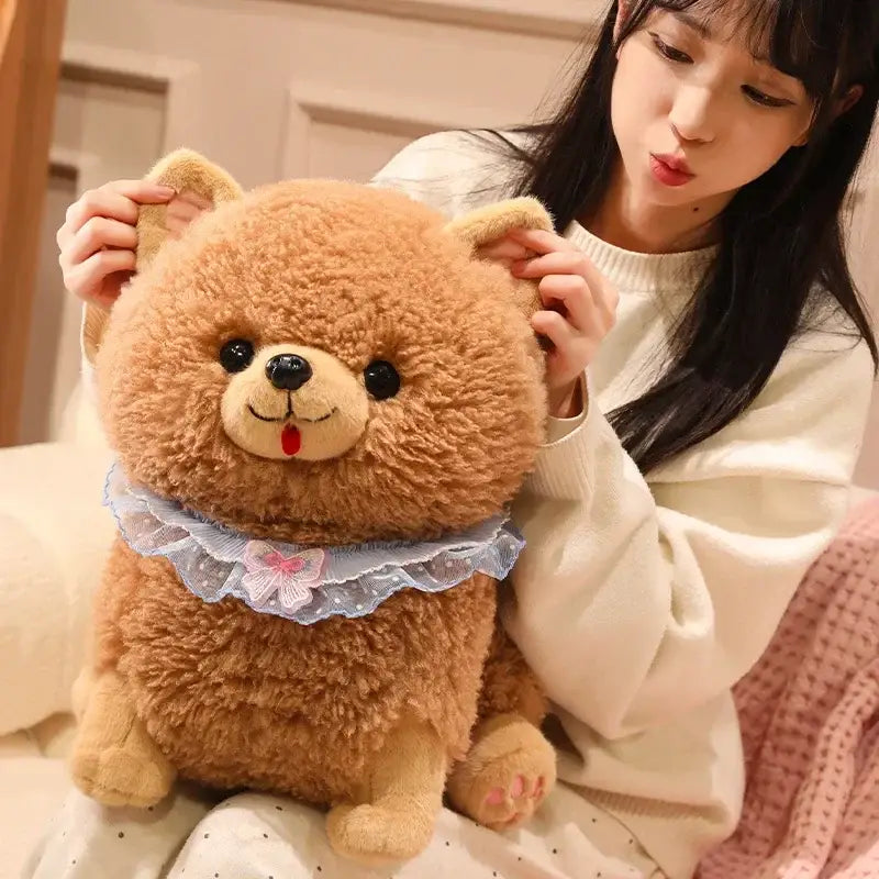 peluche chien spitz