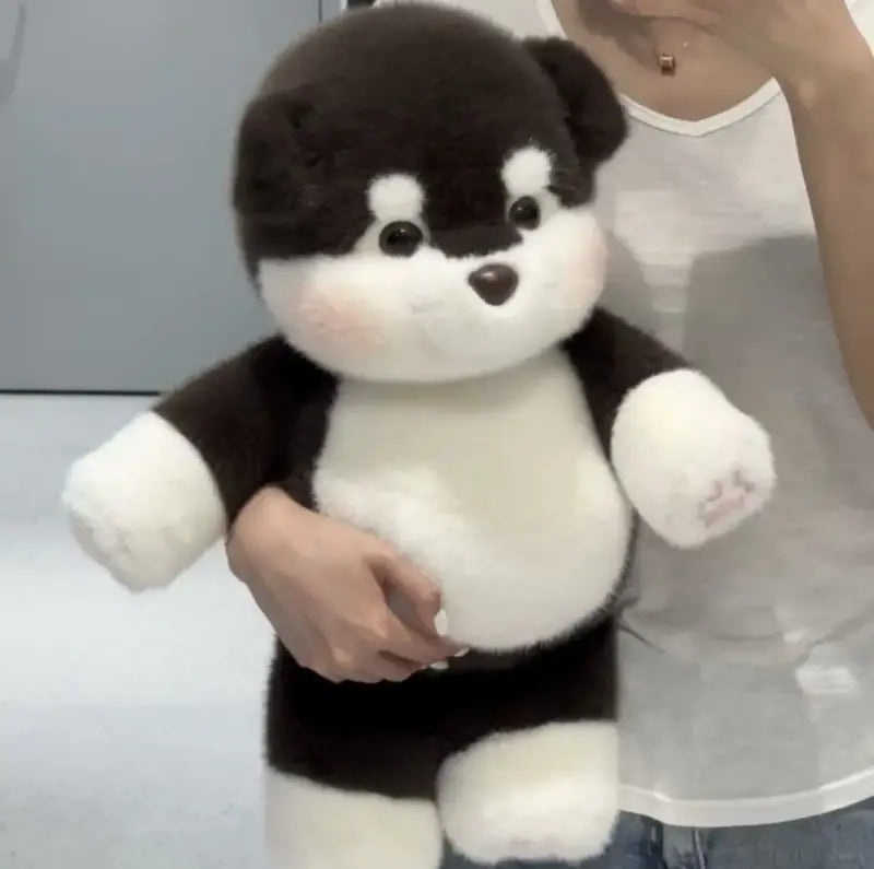 peluche chien tout doux - Noir / 45cm