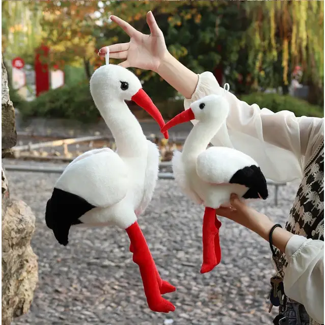 peluche cigogne