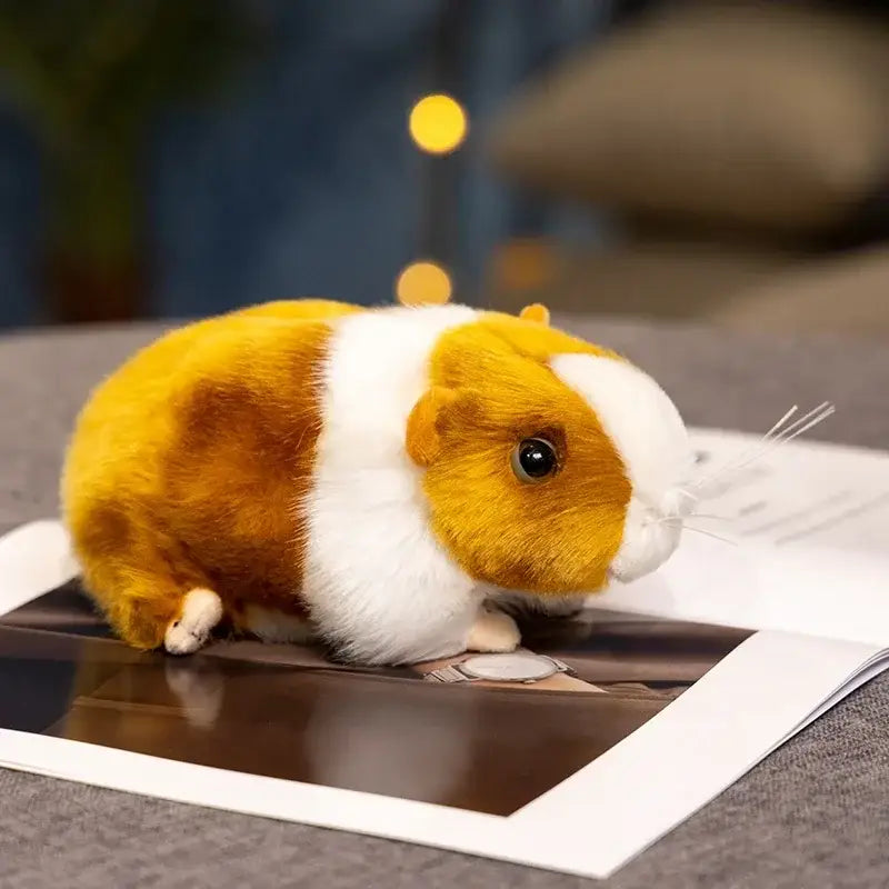 peluche cochon d’inde realiste - Brun