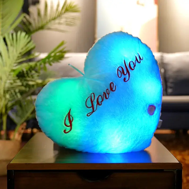 peluche coeur je t’aime - Bleu Ciel