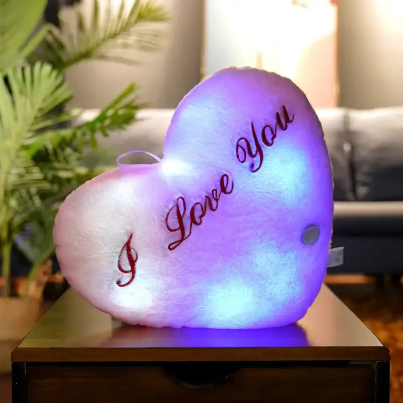 peluche coeur je t’aime - Rose