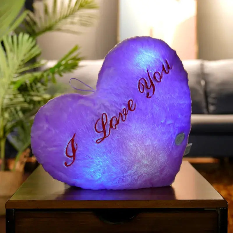 peluche coeur je t’aime - Violet