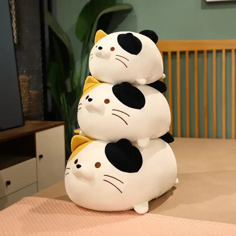 peluche coussin chat