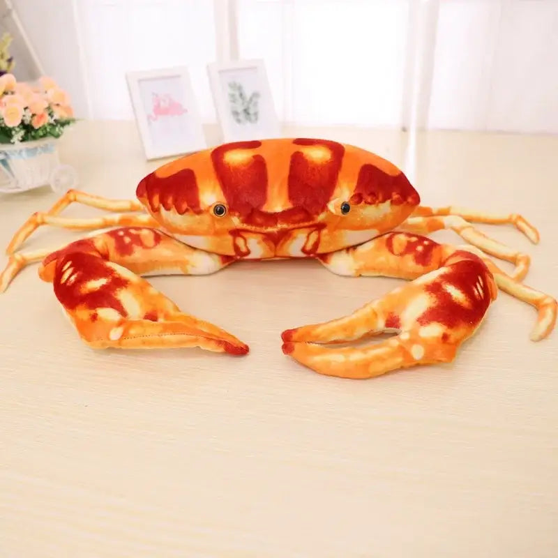 peluche crabe rouge