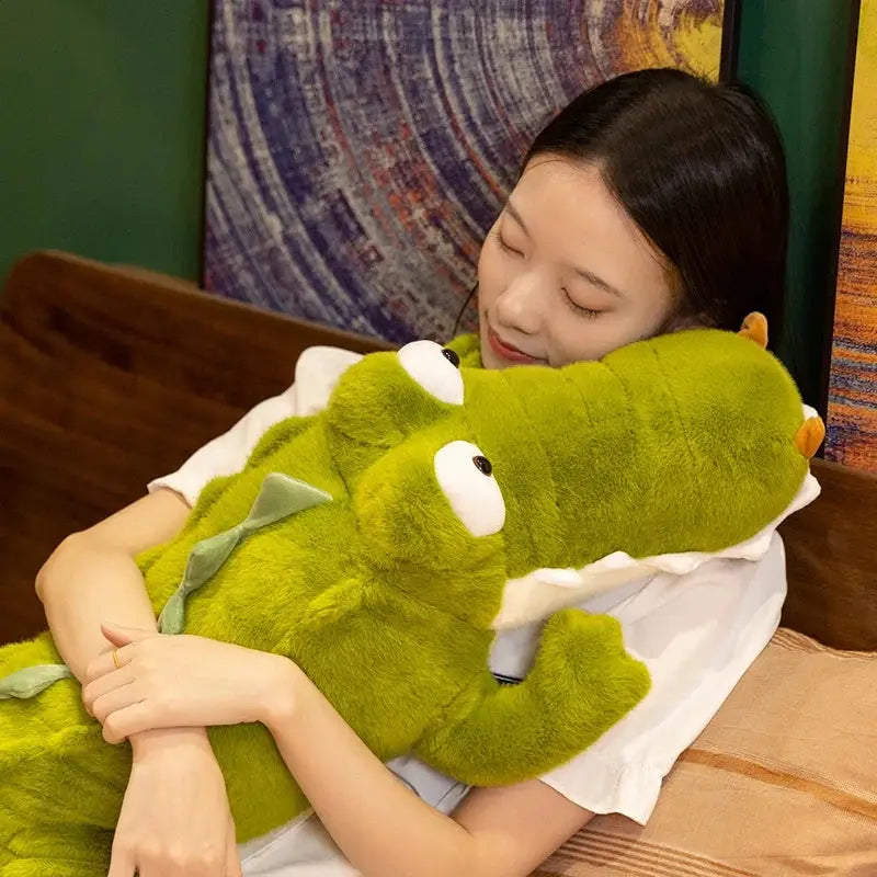 peluche crocodile géante